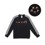 Свитшот мужской с 3 полосками Adidas, черный - фото 3