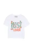 Футболка с принтом Roberto Cavalli Junior, белый - фото