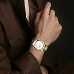 Мужские элегантные часы LONGINES, белый dial - фото 4