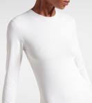 Платье макси из джерси Acne Studios, белый - фото 5