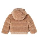 Плюшевый пуховик Adalbertas Moncler Enfant, бежевый - фото 3