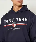 Толстовка Regular fit Gant, синий - фото 4