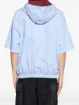 Полосатая рубашка с капюшоном Pdf, синий - фото 4