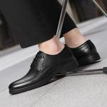 Туфли HLA Dress Shoes Men Low-Top Black - фото 7