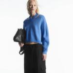 Трикотаж женский синий Cos - фото 2