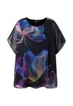 Блуза Ulla Popken CELESTIAL FLOWER LAYERED , Black - фото 6