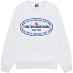 Свитшот FW25 AUTHORIZED CREW унисекс Stussy, серый - фото