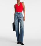 Джемпер-боди Alaïa, Rouge Vif - фото 2