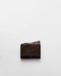 Маленький кожаный кошелек Prada, темно-коричневый - фото 3