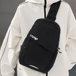 XTEP Оксфордская сумка-слинг унисекс черно-белая, Black - фото 4