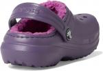 Сабо Crocs Kids Classic Lined Clog, цвет Nightshade - фото 5