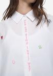 Блуза Nümph Button-down blouse, Cloud Dancer/Off-White - фото 4