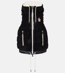 Утеплённый жилет с капюшоном Moncler Grenoble - фото