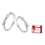 MOLADY Пара серебряных колец Sterling Silver унисекс - фото 5