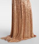 Шелковое платье Benue с декором Jenny Packham, Biscotti - фото 5