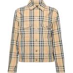 Рубашка Checked Long Sleeved Jacket Burberry, бежевый - фото 3