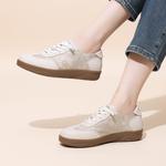 Низкие женские скейтерские кеды Cigna, экрю - фото 8