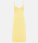 Платье-миди из крепа Tribu Emilia Wickstead, Lemon - фото