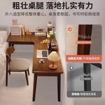 Угловой стол Naijia 120x120 см из массива дерева, цвет Walnut - фото 3