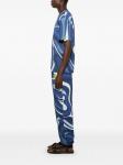 PUCCI спортивные брюки с принтом Marmo, синий - фото 3