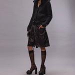 Кроссовер кожаные шорты R13, черный - фото 4