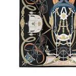 HERMES Шелк, шелковый платок Mulberry для женщин, black - фото 8