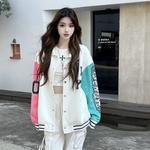 Бейсбольная куртка Unisex FireMonkey, Ночной черный (Утолщенный хлопок) - фото 6