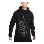 Толстовка Nike Tech Fleece Pullover Graphic Hoodie 'Black', черный - фото