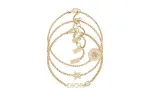 DIOR Brass браслеты Women's Gold Set - фото 2