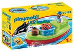 Playmobil 123, набор фигурок моряков с рыбацкой лодкой. - фото