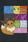 Футболка Pokémon Evoli - Eeveelutions, черный - фото 2