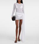 Элегантное мини-платье Aiden с драпировкой Bananhot, белый - фото 2