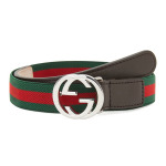 Ремень GUCCI Kids Other, Green-red - фото 2