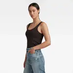 Майка G-Star RAW с нежной вышивкой, черный - фото 2