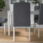 Стул BERGMUND IKEA, цвет white/gunnared medium grey - фото 7
