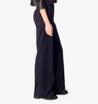 Прямые тканые брюки со складками Pin-Tuck Maje, синий - фото 3