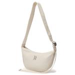 Нейлоновая сумка-кроссбоди унисекс кремовая MLB - фото 3