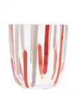 Стакан с абстрактными полосками Carlo Moretti, белый - фото 2
