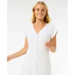 Платье Rip Curl Premium Surf short sleeve midi, белый - фото 4