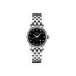 MIDO Часы Women's Baroncelli Watch, Black Dial Silver Strap - фото