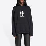 Боксовый худи Balenciaga, черный - фото 9