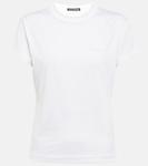 Хлопковая футболка ACNE STUDIOS, белый - фото