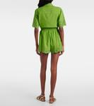 Шорты Amelie с вышивкой ришелье Simkhai, Deep Peridot - фото 3