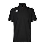 Поло с коротким рукавом Kappa Barli, черный - фото