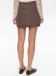 Юбка NÜMPH  BROOKLYN, темно-коричневый - фото 4