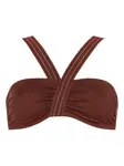 Топ бикини Rendez-Vous со сборками Eres, коричневый - фото
