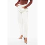 Белые хлопковые джинсы Деним Tory Burch, White - фото