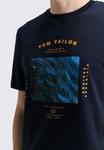Футболка TOM TAILOR MIT PRINT, Sky Captain Blue/Dark Blue - фото 4