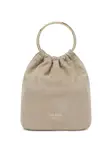 Сумка-ведро с ручкой-кольцом Prada, нейтральный - фото