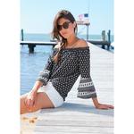 Женский топ с открытыми плечами Lascana, Red - фото 2